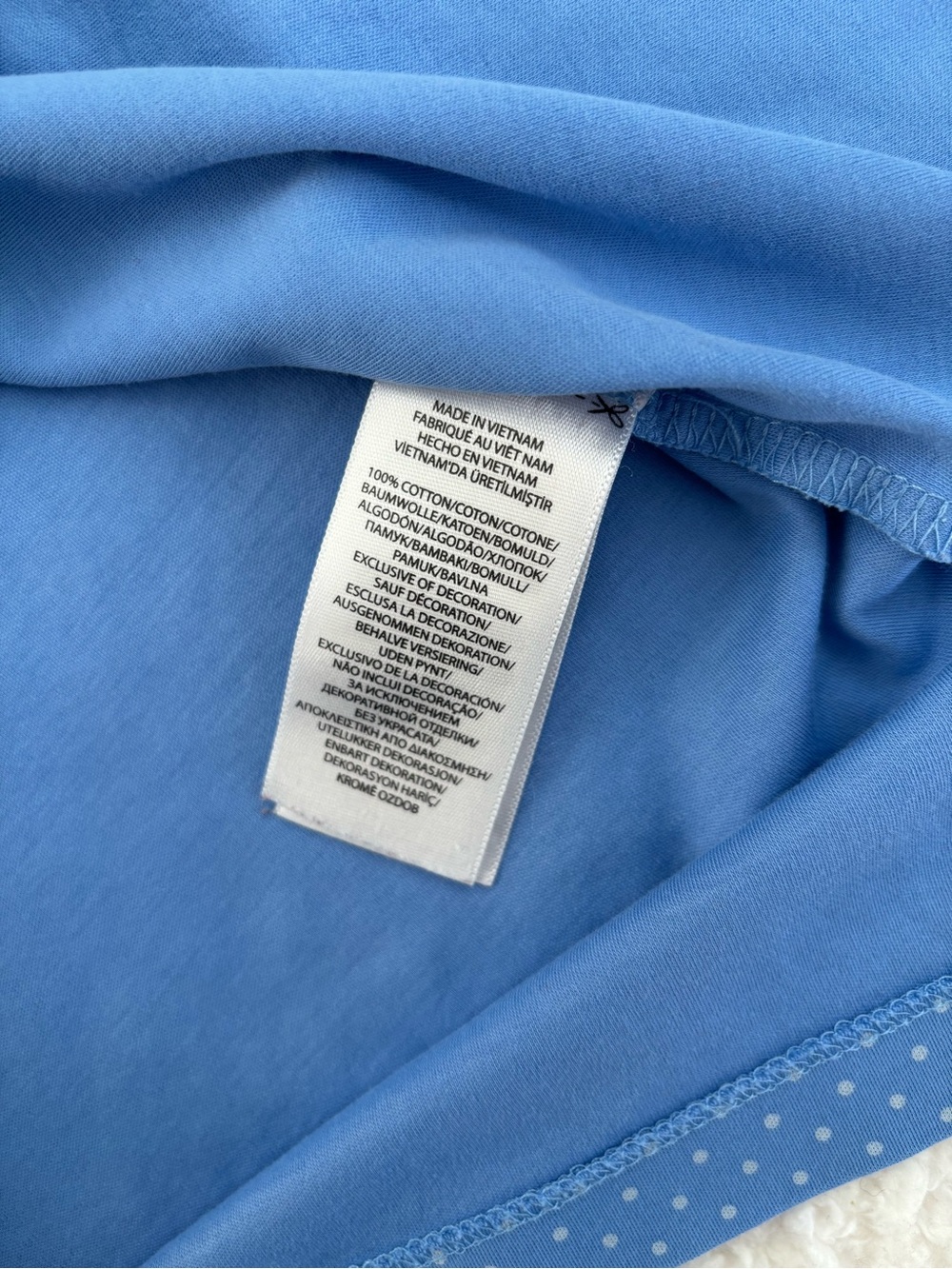 Polo Ralph Lauren Blue Polka Dot Classic Fit Polo Shirt 100% Cotton Men’s - Picture 4 of 7
